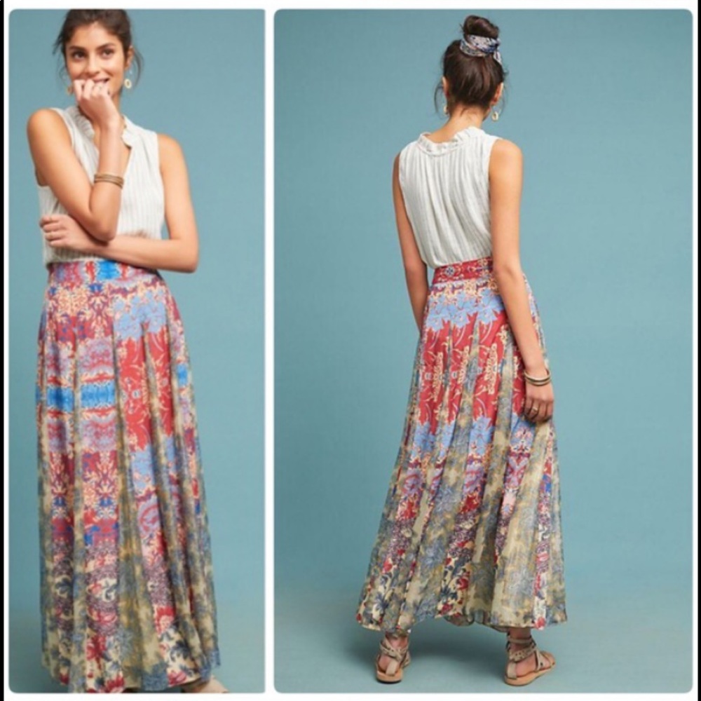 Anthropologie Maxi Skirt